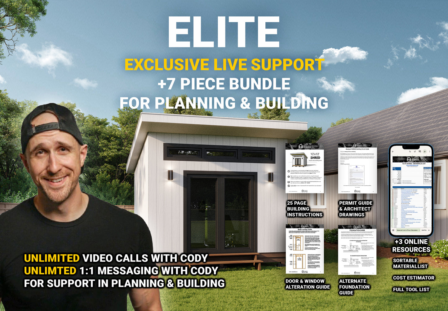 12x12 SHRED — DIY Home Gym Shed Building Plans