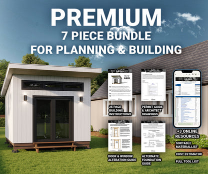 12x12 SHRED — DIY Home Gym Shed Building Plans
