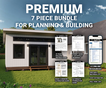 12x20 SHRED — DIY Home Gym Shed Building Plans